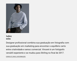 Informações Sobre Meu Trabalho - Modelo De Site