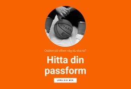 Fantastisk Webbdesign För Basketlag