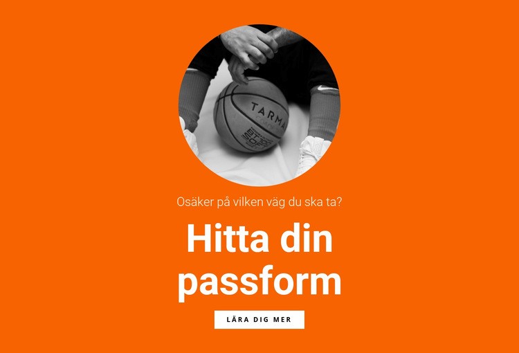 Basketlag HTML-mall