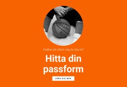 Basketlag - Enkel Webbplatsmall