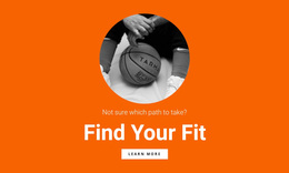 Basketball Team - Landing Page