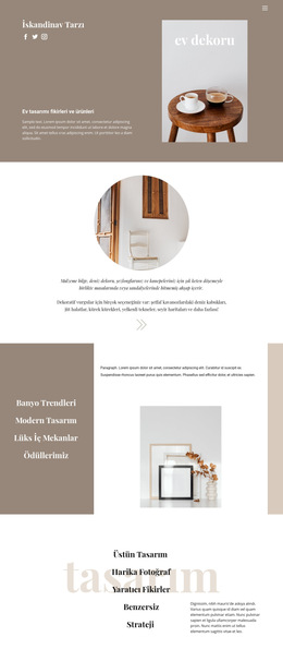 Evde Rahat Stil - Açılış Sayfası