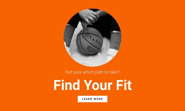 Basketball team Webflow Template Alternative