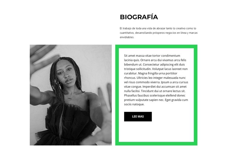 Breve biografía del autor. Diseño de páginas web