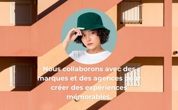 Modèle De Plate-Forme De Lancement Pour Duo De Deux Talents