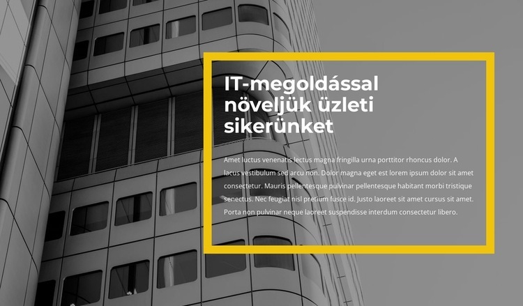 Következő projekt Weboldal sablon