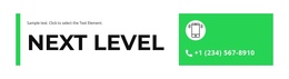 Next Level - Single Page Website Template