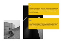 One Page Template For Two Examples Of Work