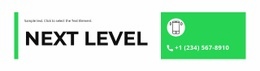 Next Level - Homepage Design