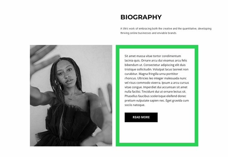 Brief biography of the author Web Page Design