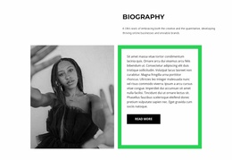 Brief Biography Of The Author - Website Builder Template