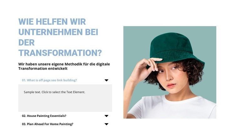 Finden Sie Ihre Antwort Website Builder-Vorlagen