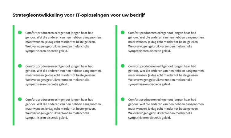 Zes kleine teksten Sjabloon voor één pagina