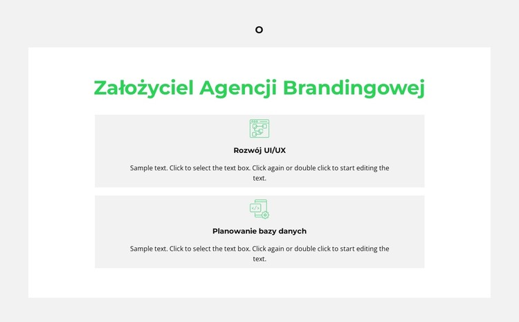 Dwa projekty Szablon CSS