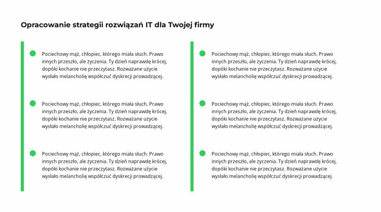 Sześć małych tekstów Szablon