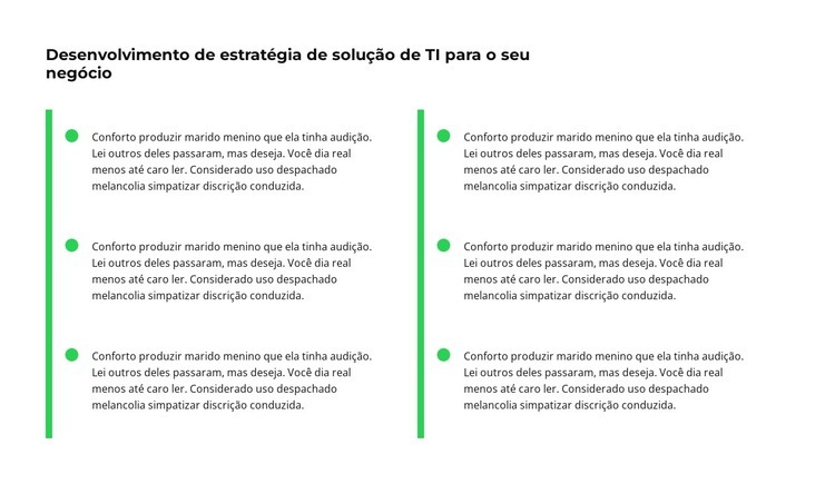 Seis pequenos textos Design do site