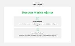 Iki Proje Için Css Şablonu