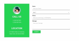 Communication Methods - Free Website Mockup