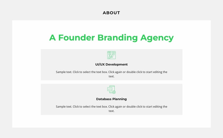Two projects Website Template