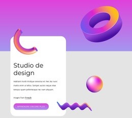 Formes Animées - Maquette De Site Web PSD