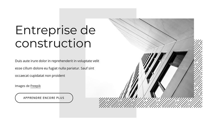 Notre Philosophie Construire, investir, innover. Maquette de site Web