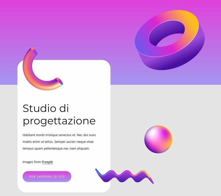 Forme animate Progettazione di siti web