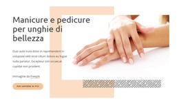 Manicure Per Unghie Di Bellezza - Modello Per La Creazione Di Siti Web