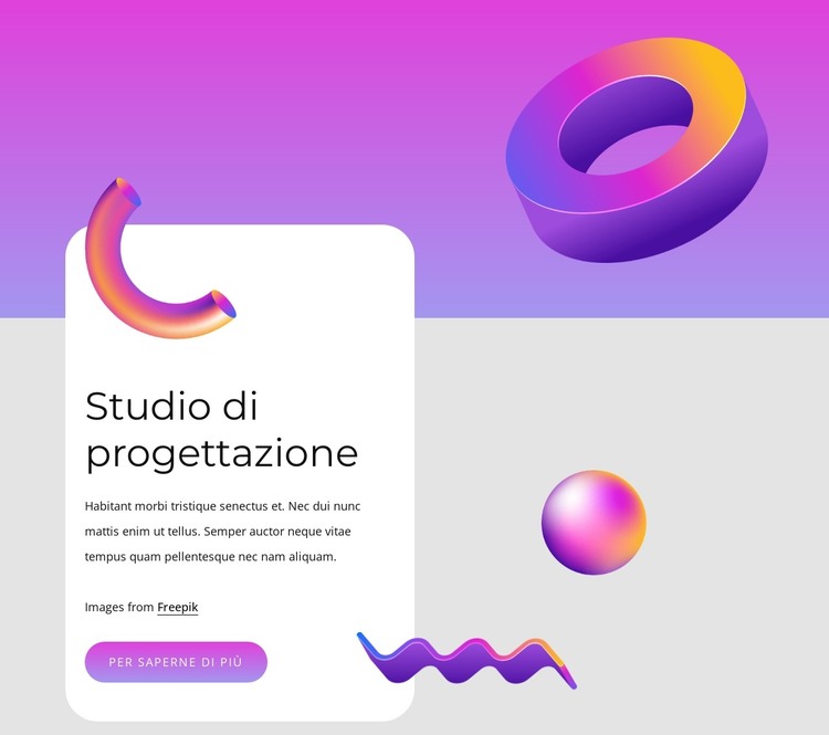 Forme animate Modello HTML