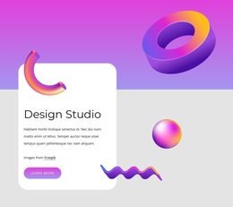 Animated Shapes - Joomla Template Creator