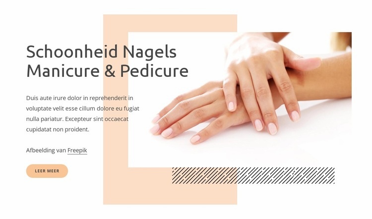 Schoonheid nagels manicure Website ontwerp