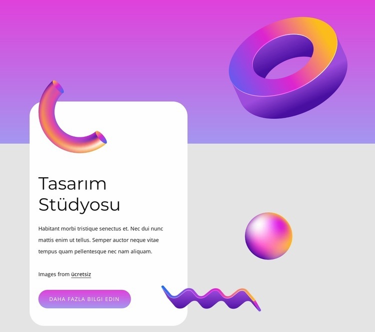 animasyonlu şekiller Web sitesi tasarımı