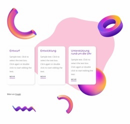 Mehrzweck-Website-Design Für Individuelles Grafikdesign