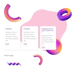 Progettazione Grafica Personalizzata Modello CSS Semplice