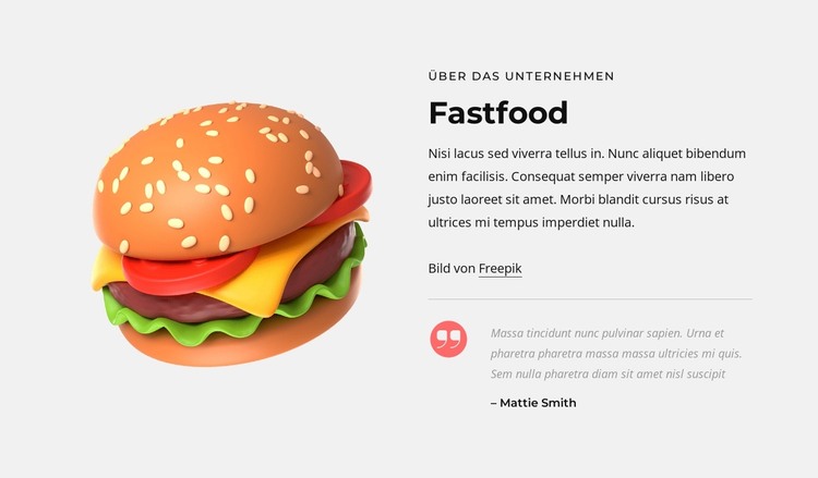 Cheeseburger HTML-Vorlage