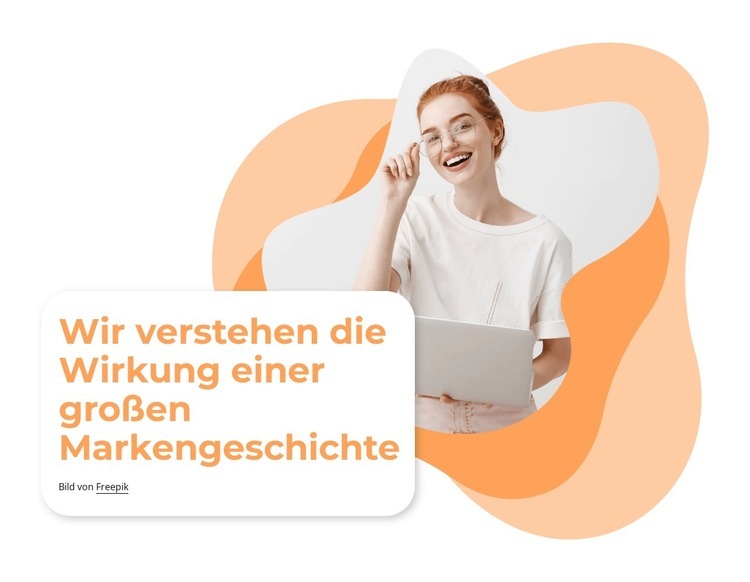 Tolle Markengeschichte Website Builder-Vorlagen