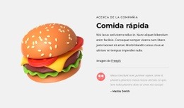 Maqueta De Sitio Web Gratuita Para Hamburguesa Con Queso