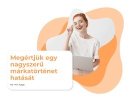 Remek Márkatörténet - Gyönyörű Weboldal Dizájn