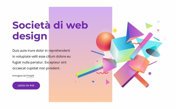 Web design elegante Costruttore di siti web HTML