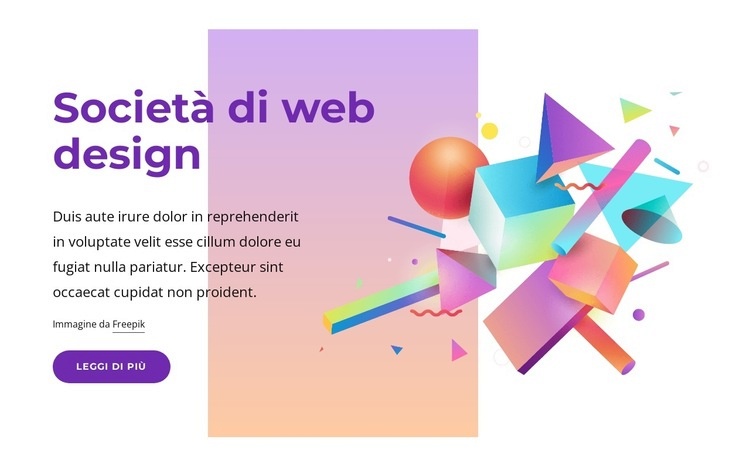 Web design elegante Progettazione di siti web