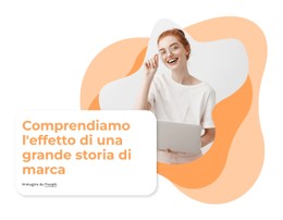 Grande Storia Del Marchio Modello HTML CSS Semplice