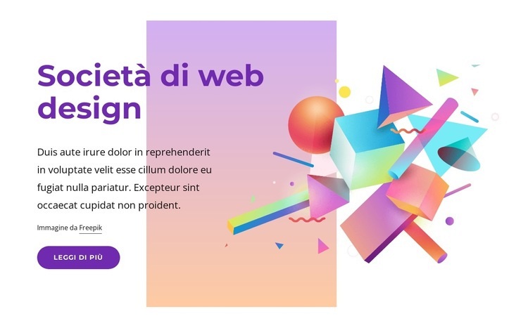 Web design elegante Modello