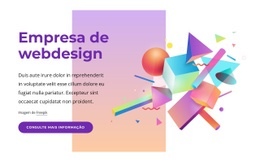 Um Design De Site Exclusivo Para Web Design Elegante