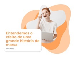 Grande História Da Marca - Maquete De Site Profissional Personalizável