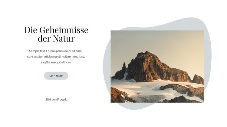 Die Geheimnisse der Natur HTML Website Builder