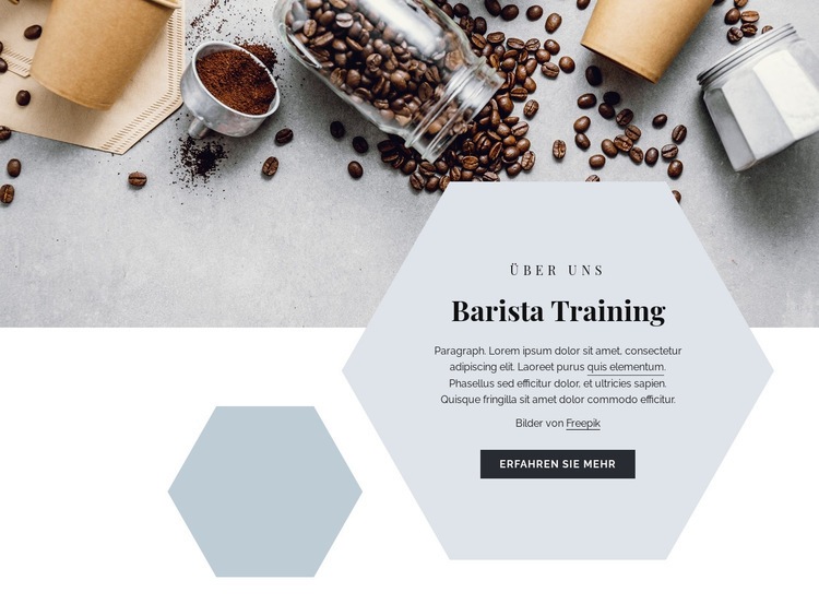 Barista Training Landing Page