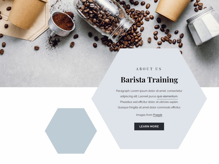 Barista training Elementor Template Alternative