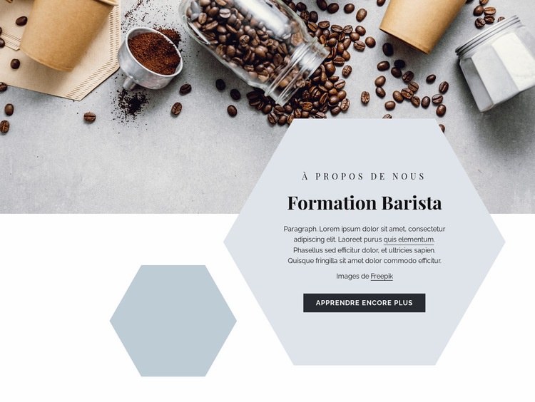 Formation barista Conception de site Web