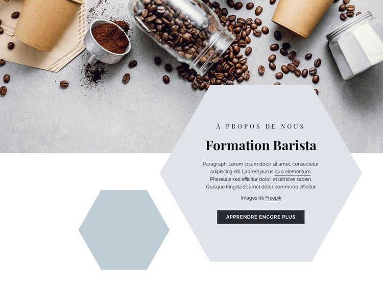 Formation barista Créateur de site Web HTML