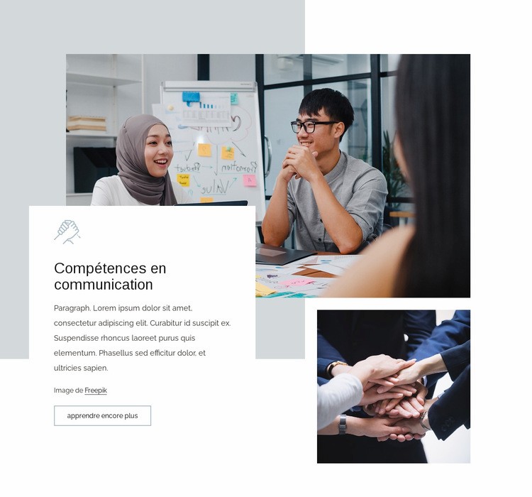 Compétences en communication Modèle