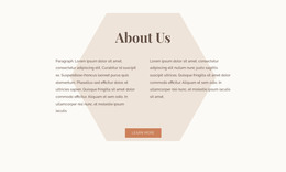 Text With Hexagon - HTML Landing Page